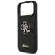 6. Guess Fixed Glitter Big 4G Hülle für iPhone 17 Pro Max / 18 Pro Max - Schwarz