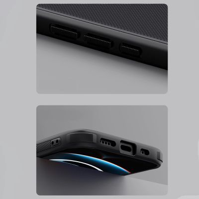 19. Nillkin Super Frosted Shield Pro Magnethülle für iPhone 16e / 17e – Schwarz