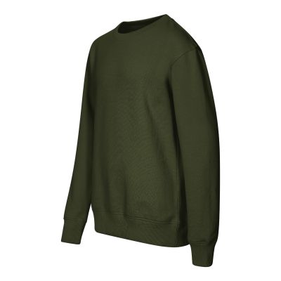 Kinder-Sweatshirt mit Rundhalsausschnitt (Militär-Look)