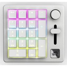 Keychron GMMK Nummernblock-Tastatur für Zuhause/Büro, USB + Funk + Bluetooth, Weiß