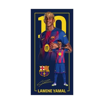 4. FC Barcelona Strandtuch Yamal Mikrofaser 70x140 124609