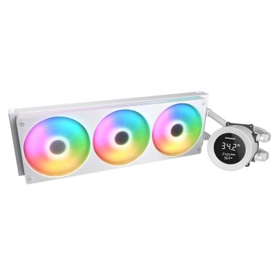 2. COUGAR CGR-PSDVARGB-W-360 All-in-One-Flüssigkeitskühler für Prozessoren, 12 cm, Weiß