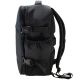 4. Schwarzer Flugzeug-Rucksack mit Laptopfach SEMI LINE
