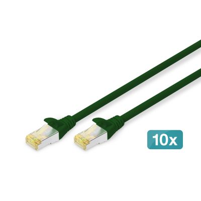 Digitus CAT 6A S/FTP Patchkabel, 10er-Pack