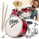 V-TONE VDJR 1 RD dreiteiliges akustisches Mini-Schlagzeugset