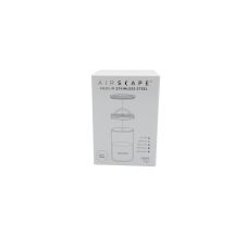 Airscape AS2007 Kaffeedose 500 g, luftdicht, Vakuum + Baumwollbeutel, weiß