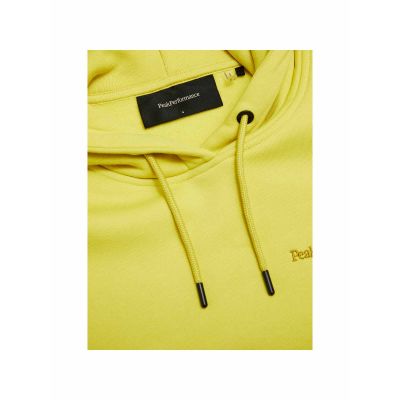 4. Damen-Kapuzenpullover PEAK PERFORMANCE W Original Small Logo Gelb