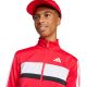 11. adidas Seasonal Essentials Tiberio 3-Streifen Tricot Kinder-Trainingsanzug Rot und Schwarz JI6214