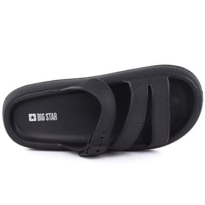 3. Sportliche Damen-Flip-Flops mit dicker Sohle für den Pool, schwarz, Big Star TT274A037