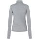 Damen-Thermo-Langarmshirt SUPER.NATURAL W TUNDRA175 ZIP 1/4 grau