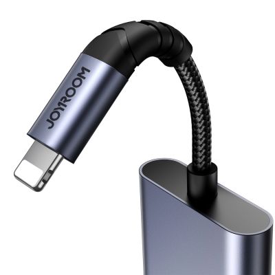 6. Joyroom SY-L02 Lightning auf 2x Lightning DAC-Adapter 2in1 – Schwarz