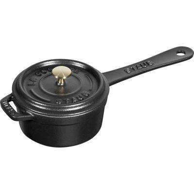 2. Staub Mini-Gusseisen-Kochtopf – 250 ml, Schwarz