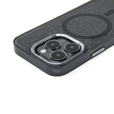 2. Glitter Case MagSafe Kompatibel für iPhone 17 Pro Max - Schwarz