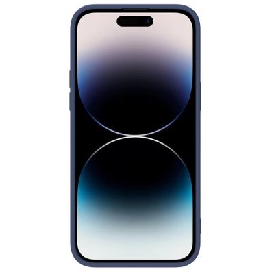 3. Nillkin CamShield Silky Silikonhülle iPhone 14 Pro Max Silikonhülle mit Kameraschutz Blau