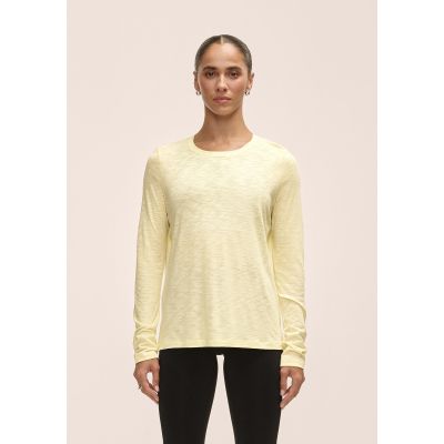 2. Casall Langarm-Trainingsshirt für Damen mit weicher Textur, Gelb