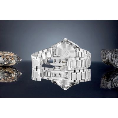 6. Giewont Elegance Saphir Silber Schwarz Herrenuhr GW5160-B2