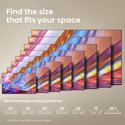 26. Hisense 55E7S 139,7 cm (55") 4K Ultra HD Smart TV Wi-Fi Schwarz 330 cd/m²
