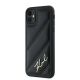 2. Karl Lagerfeld Diagonal Quilted Script Hülle für iPhone 11 / Xr – Schwarz