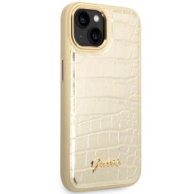 4. Guess GUHCP14MHGCRHD iPhone 14 Plus 6,7 "Gold / Gold Hardcase Croco Collection