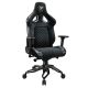 2. COUGAR CGR-T2F-GLB Universeller Gaming-Stuhl mit gepolsterter, bezogener Sitzfläche, Schwarz