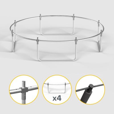 2. REBEL ACTIVE TRAMPOLINE PRO 8FT/244CM, NETZ, LEITER RBA-8001