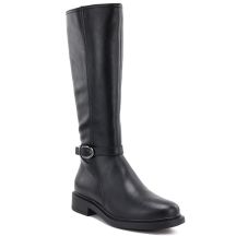 Sergio Leone KZ-32-S schwarze Leder-Damenstiefel