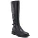 Sergio Leone KZ-32-S schwarze Leder-Damenstiefel