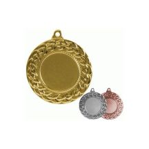 Goldmedaille mit Platz für ein 25-mm-Emblem – Stahlmedaille