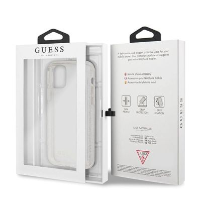 7. Guess GUHCN65PCGLSI iPhone 11 Pro Max Silber/Silber Hartschale Glitter