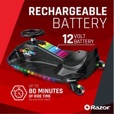 18. Razor CRAZY CART Shift Lightshow Lithium - Elektrisches Drift-Auto