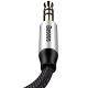 7. Baseus Yiven M30 Stereo AUX 3,5 mm Audiokabel Stecker Miniklinke 1m silber-schwarz (CAM30-BS1)