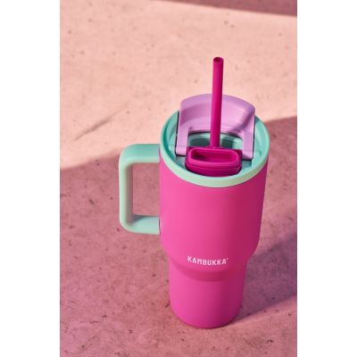 26. Kambukka Rio Thermobecher 950ml mit Strohhalm, Kaugummi-Minze