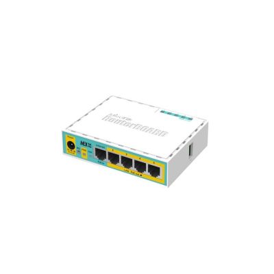 5. Mikrotik hEX PoE lite Fast-Ethernet-Router, Weiß