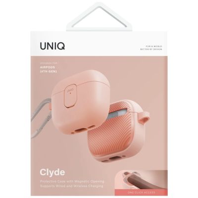 5. Uniq Clyde Lock Case für AirPods 4 – Rosa