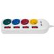 7. MACLEAN 4-fach Steckdosenleiste mit 2 USB-Anschlüssen MCE229W