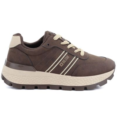 2. Damen-Sneaker mit brauner Plateausohle, Big Star UU274040