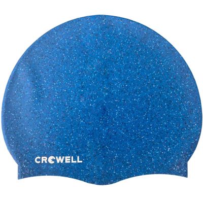 5. Crowell Recycling Pearl Silikon-Badekappe, Blau, Col. 5