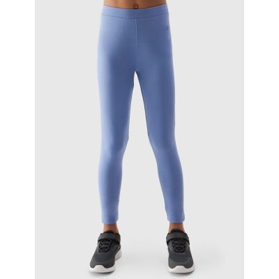 Elastische Baumwollleggings für Mädchen 4F Junior