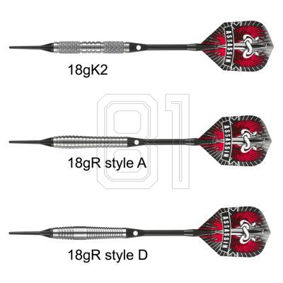 11. Harrows Assassin Darts 85% Softip HS-TNK-000013252