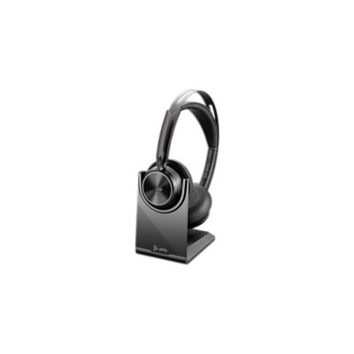 208. Poly Voyager Focus 2-M USB-CC Headset, USB-C/A-Adapter, Ladestation, keine lokalisierte Einzelhandelsverpackung