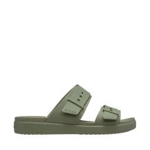 Crocs Brooklyn Buckle Low Damen-Sandalen Grün 211215 3BX