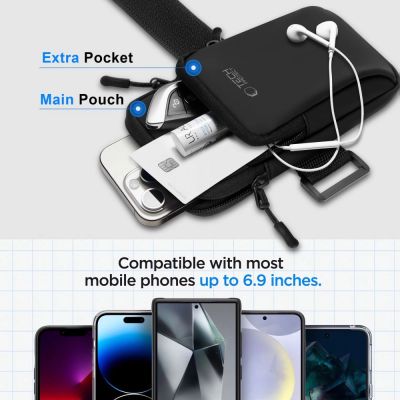 9. Tech-Protect M7 Universal Sportarmbandhülle - Schwarz