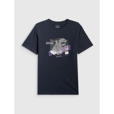 8. Herren-T-Shirt mit Aufdruck, regulär, Größe 4F 4FRSS26TTSHM3657-31S