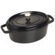Ovaler Gusseisentopf Staub – 3,2 l, Schwarz