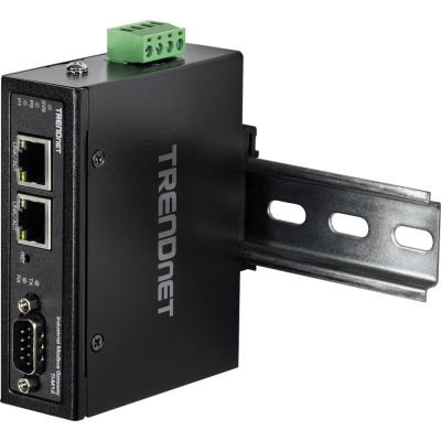 6. TRENDnet TI-M12 Industrie-Gateway – 100-Mbit/s-LAN, RS-232, RS-485, Modbus, RS-442 – DC – Wand-/DIN-Schienenmontage – TAA-konform