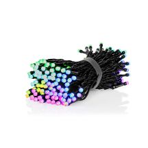 Nedis SmartLife Dekorative LED-Lichterkette mit WLAN und RGB-Beleuchtung, 168 LEDs, 20 m Reichweite, kompatibel mit Android™ und iOS