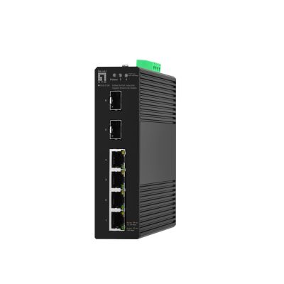 4. LevelOne Hilbt GB/SL Industrie-Switch 6-Port/IP30+DIN 1 Gbit/s
