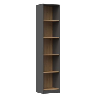 R40 Bücherregal 40x30xH181 Anthrazit/Handwerker