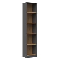 R40 Bücherregal 40x30xH181 Anthrazit/Handwerker