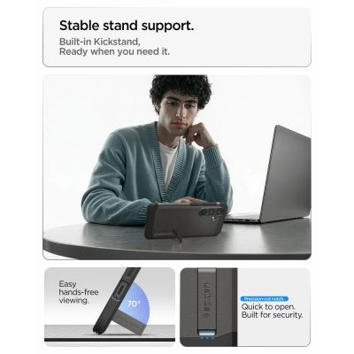 10. Spigen Tough Armor Mag MagSafe Hülle für Samsung Galaxy S26 - Grau